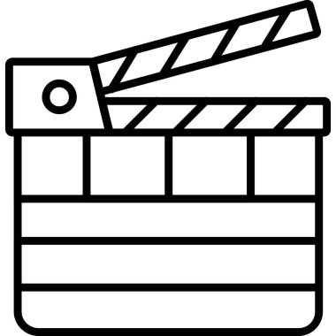 film film ikonu vektör illüstrasyonu