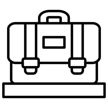 Bavul simgesi ile basit bir bavul