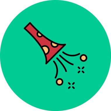 pizza. Web simgesi basit illüstrasyon