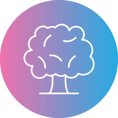 Ağaç. Web simgesi basit illüstrasyon