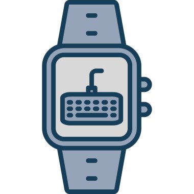 Uyanık saat. Basit resimleme