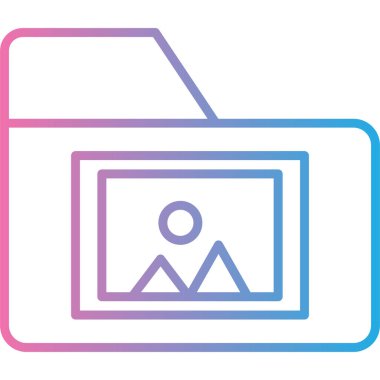 Kimlik kartı simgesi, vektör illüstrasyonu