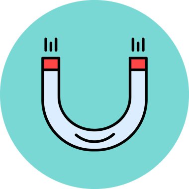 magnet icon, vector illustration