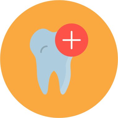 Diş. Web simgesi basit illüstrasyon