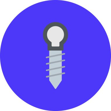 Tornavida. Web simgesi basit illüstrasyon