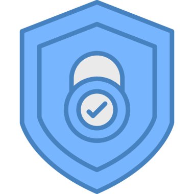 Koruma kalkanı vektör simgesi