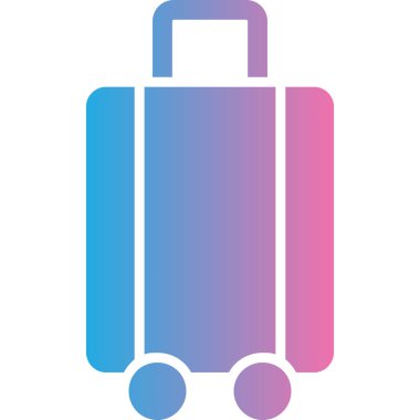 Sırt çantası vektör simgesi modern basit tasarım illüstrasyonu