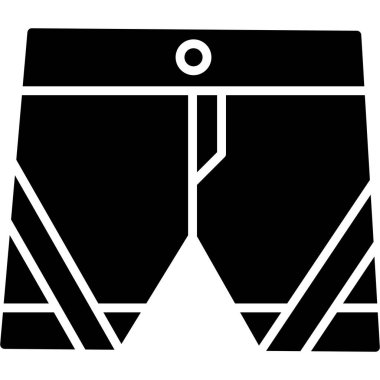 Şort simgesi. Şort basit illüstrasyon vektör web simgesi