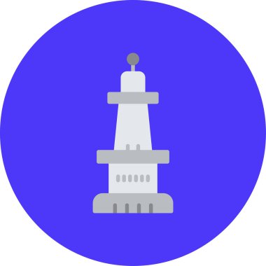 deniz feneri ikonu vektör illüstrasyonu