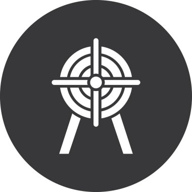 hedef simge vektör illüstrasyonu