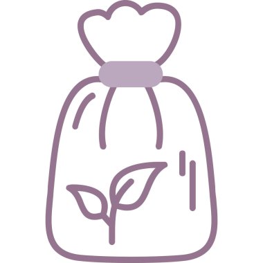 paket yiyecek simgesi ana hatlar biçiminde