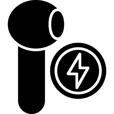 elektrik simgesi, vektör illüstrasyonu