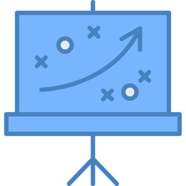 grafik sunum simgesi. Web için basit grafik vektör simgeleri çizimi