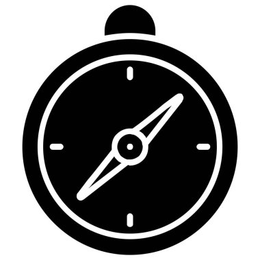 Alarm saat simgesi modayla izole edilmiş arkaplan