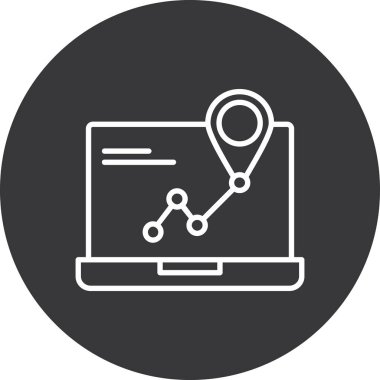 modada izole edilmiş arkaplanda konum iğnesi simgesi