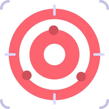 Hedef. Web simgesi basit illüstrasyon