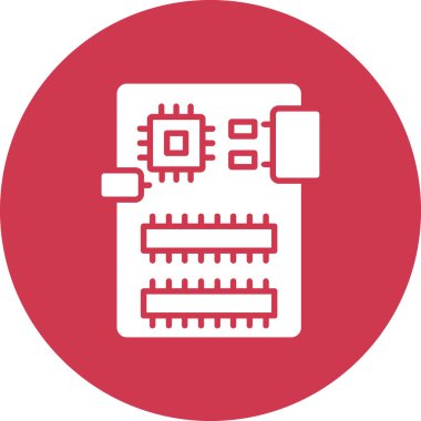 Veri Depolama simgesi, vektör illüstrasyonu