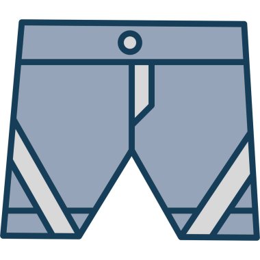 Kumaş pantolon pantolon simgesi - taslak biçimi