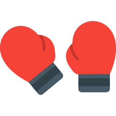 Boks eldivenleri düz simge izole