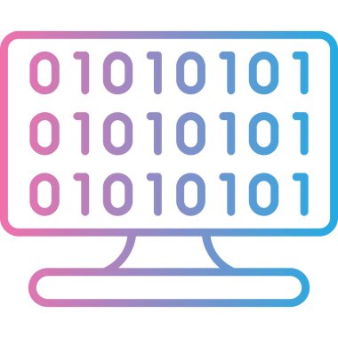 Bilgisayar. Web simgesi basit illüstrasyon