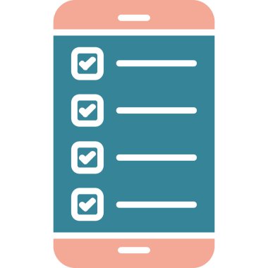 Cep telefonu. Web simgesi basit illüstrasyon