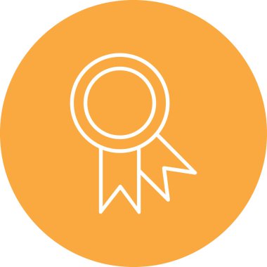 Madalya. Web simgesi basit illüstrasyon