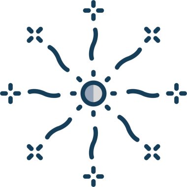 Kar tanesi. Web simgesi basit illüstrasyon