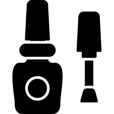 Tırnak cilası. Vektör illüstrasyonu