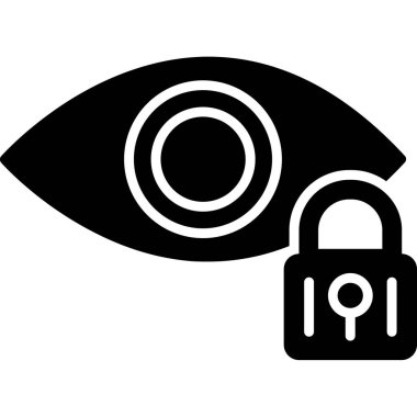 Göz. Web simgesi basit illüstrasyon