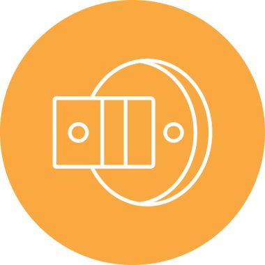 Modern kamera simgesinin vektör illüstrasyonu