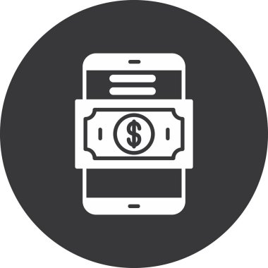 Para simgesinin vektör illüstrasyonu