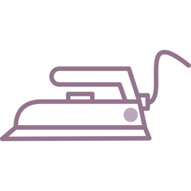 Demir ikon. Web ve mobil için elektrik vektör simgelerinin özet çizimi