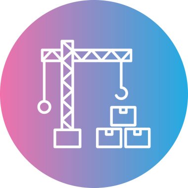 Bina inşaatının vektör illüstrasyonu