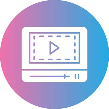 Dizüstü bilgisayar simgesi vektör çizimi