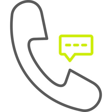 Telefon İleti Vektörü Simgesi