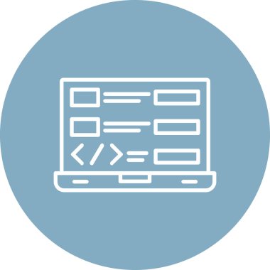 Tarayıcı kodlama simgesi ana hat biçiminde