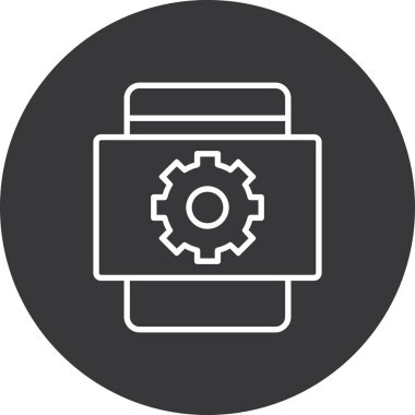 Yazıcı simgesi vektör illüstrasyonu