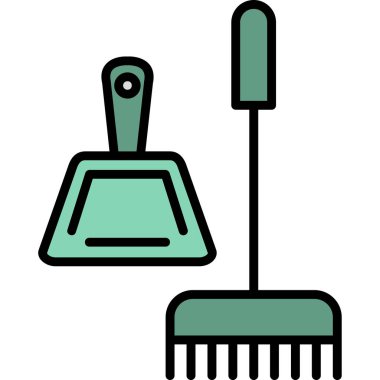 Fırça simgesi vektör illüstrasyonu