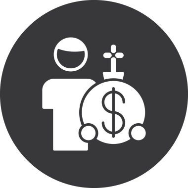 Dolar simgesi vektör illüstrasyonu