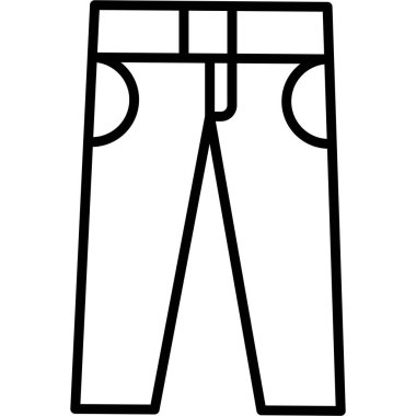 pantolon simgesi vektör illüstrasyonu