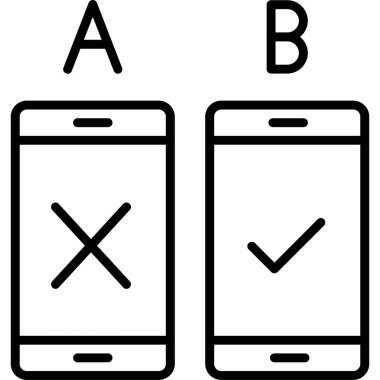 Cep telefonu simgesinin vektör illüstrasyonu