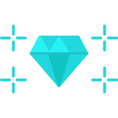 Elmas simgesi vektör illüstrasyonu