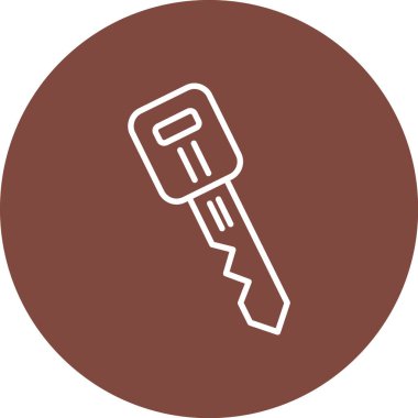 Anahtar simgesi vektör illüstrasyonu