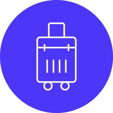 Bagaj. Web simgesi basit illüstrasyon