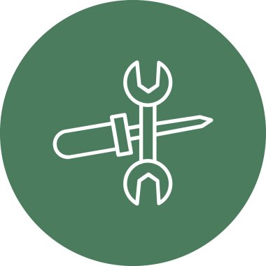 vektör vida ağ simgesi