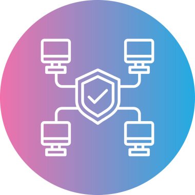 şebeke. Web simgesi basit illüstrasyon