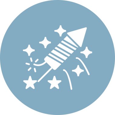 Vektör illüstrasyonu, roket simgesi