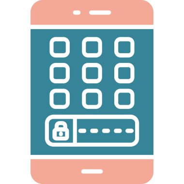 Cep telefonu. Web simgesi basit illüstrasyon