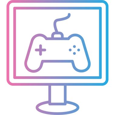 Oyun kolu. Web simgesi basit illüstrasyon