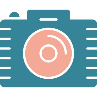 kamera simgesi vektör illüstrasyonu